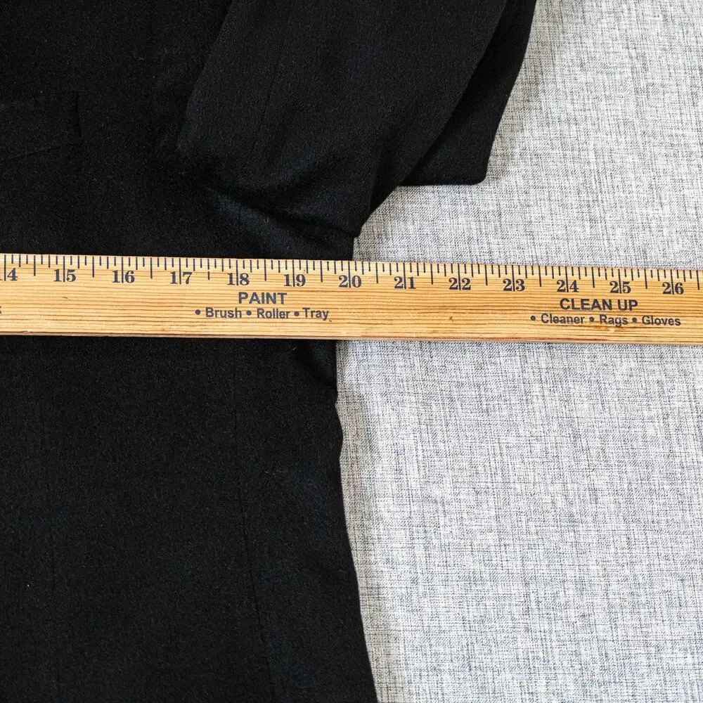 Carroll & Co. Loro Piana 100% Cashmere Blazer Jacket in Black sz 41R